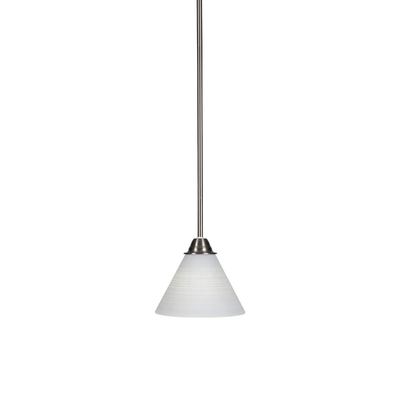 Luminaire suspendu Ayrshire Paramount, Blanc, H 57 po x l 7 po x P 7 po