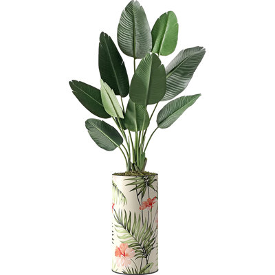 Faux Foliage Plant in Plastic Planter