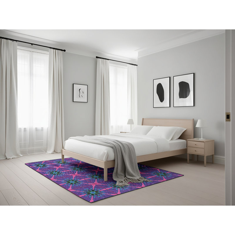 Floral Indoor Rug, Rectangle 5' x 7'