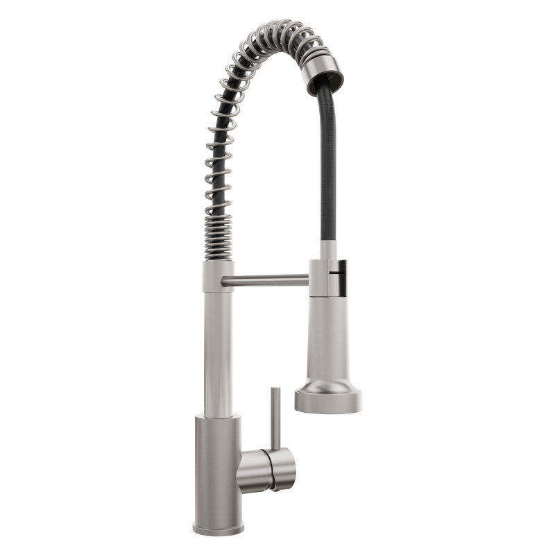 ZLINE Rubicon Pull Down Spring Spray Wand Kitchen Faucet in Champagne Bronze, Brushed Nickel