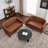 Boney Tufted Faux Leather Upholstered Small Loveseat-2000466197