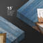 «Western Wood Effect Landscape Blue Sky Snow Mountain Range Nature Modern Art Western Wall Decor Office», reproduction d'art sur toile-93389202-93389201