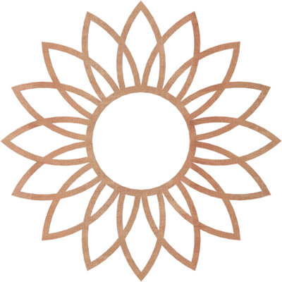 Daisy Wood Fretwork Pierced Ceiling Medallion