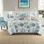 Ensembles de literie en satin de coton côtier, grand lit multicolore, décoration intérieure relaxante