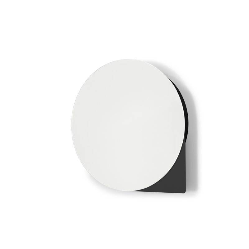 Spinder X BUDDE Steel Mirror, 35 cm H x 35 cm W, Black