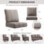 Ensemble de coussins et coussins de patio Allo de 24 po x 24 po x 6 po Allo-1605696218-1610395632