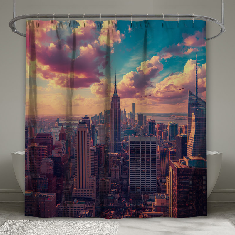 Rideaux de douche New York City, L 70 po x H 84 po