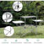 Em Rectangular Folding Outdoor Camping Table , 146cm cm W 48cm cm D