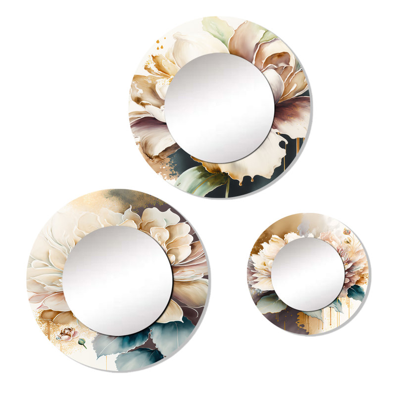 Devionte Metal Round Mirror