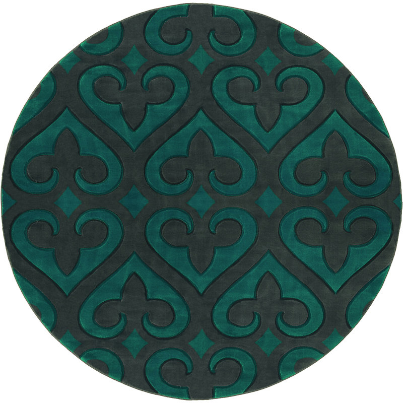 Zabala Geometric Indoor Rug, Round 7'10"