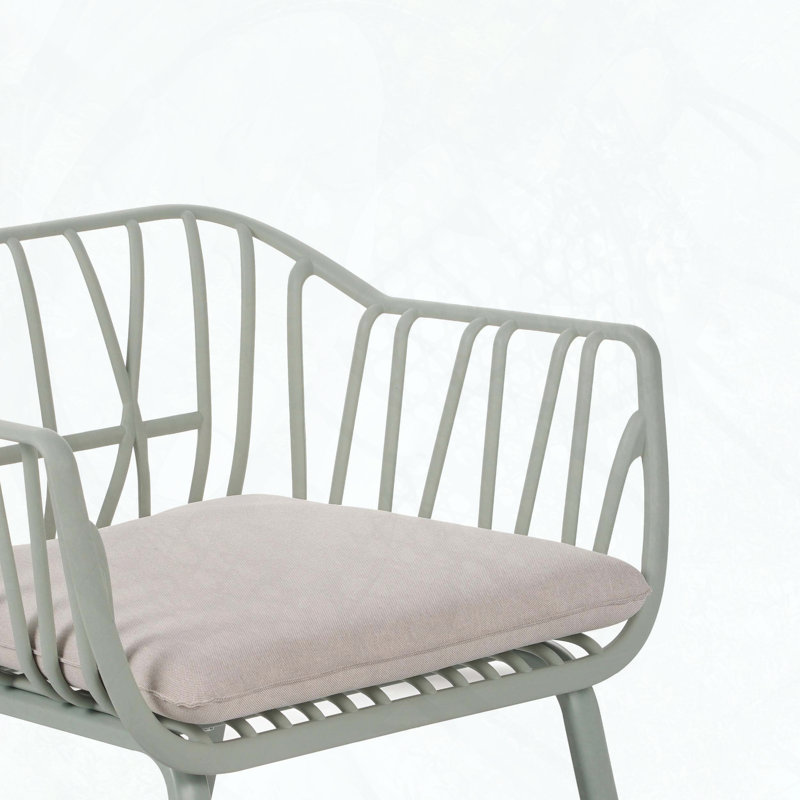 Fauteuil club Huron, Beige / vert clair