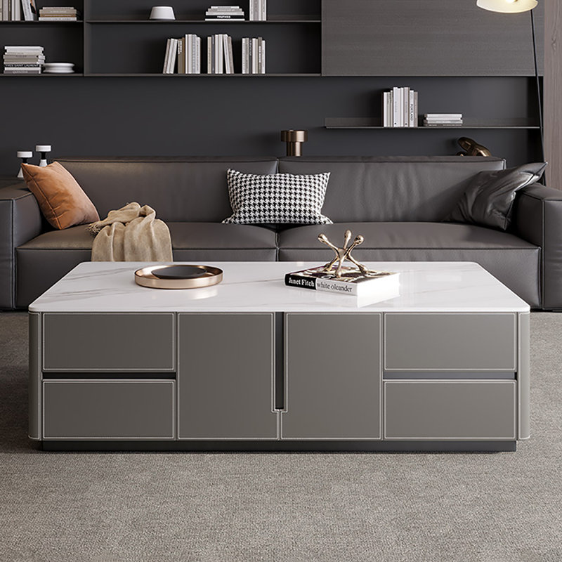Table basse simple, H 16,5 po x L 51,2 po x l 27,6 po, Noir