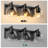 3-Light Bathroom Vanity (Black)