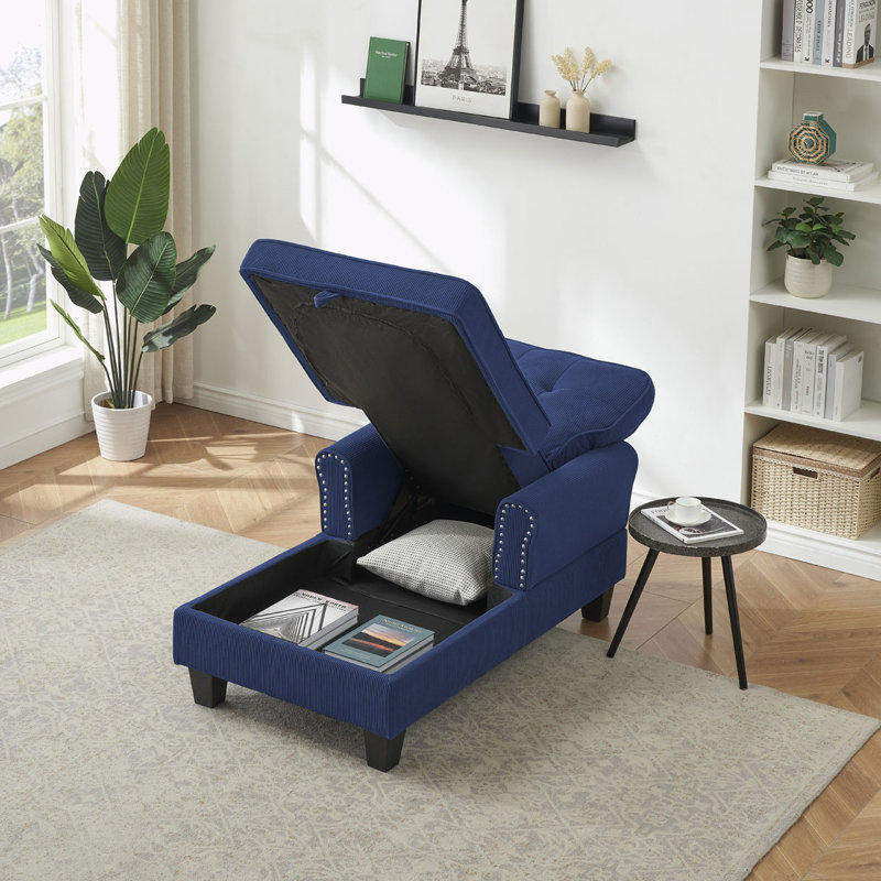 Chaise longue Jeiel, Bleu