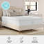 Matelas en mousse à mémoire de forme à double action de qualité moyenne Martha Stewart SleepComplete-98630533