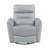 Aqua Leather Swivel Recliner - Comfort Upholstery, Solid Wood Frame, Living Room Furniture-978537879