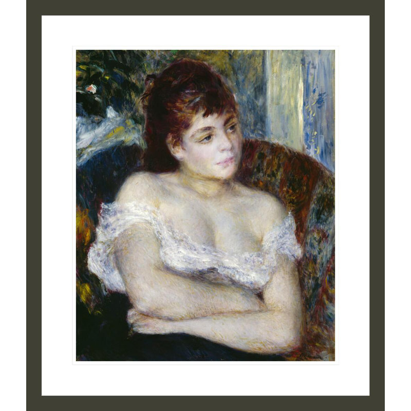 Femme dans un fauteuil Pierre-Auguste Renoir, impression giclée sur cadre, H 26,91 po x l 23,5 po