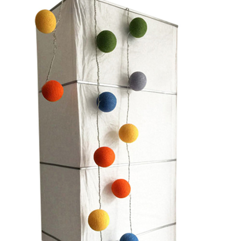 Misti LED Cotton Ball String Light, 30 Lamps - 8 Metre Long