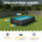 Funsicle 24 Ft Oasis Designer Lap Above Ground Pool w/ Pump, Dark Chevron Rattan