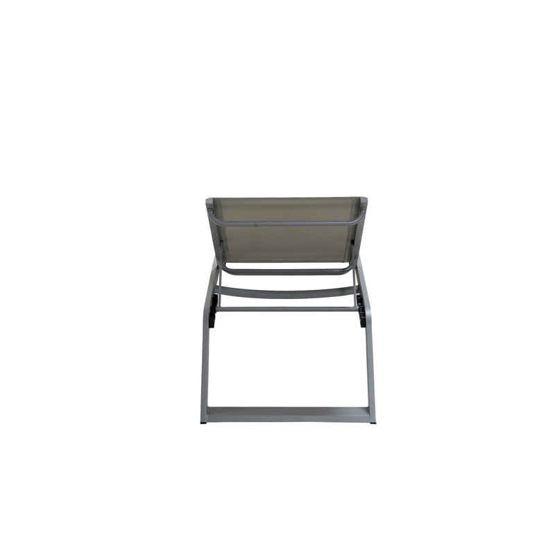 Siesta 80.8" Long Reclining Single Chaise, Light Gray