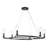 Curved Modern Chandelier with Clear Cylinder Glass-111187542-111187545-111187546