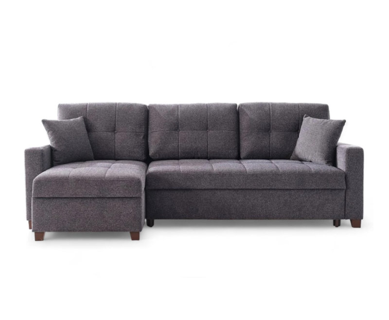 Canapé modulaire Rosa - Gris foncé, Gris foncé