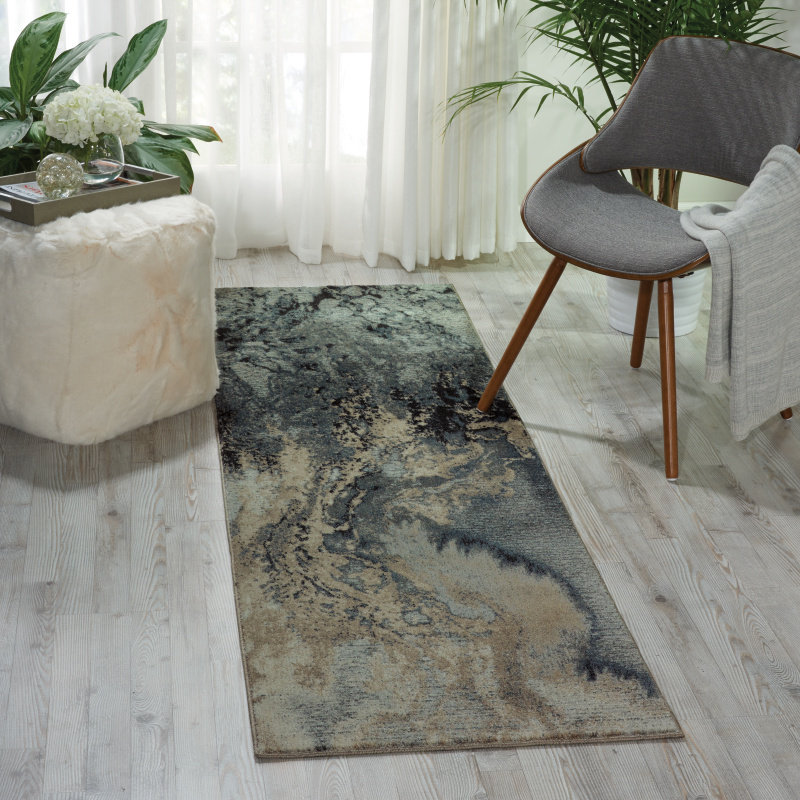 Abstract Area Rug, Runner 66 x 229cm