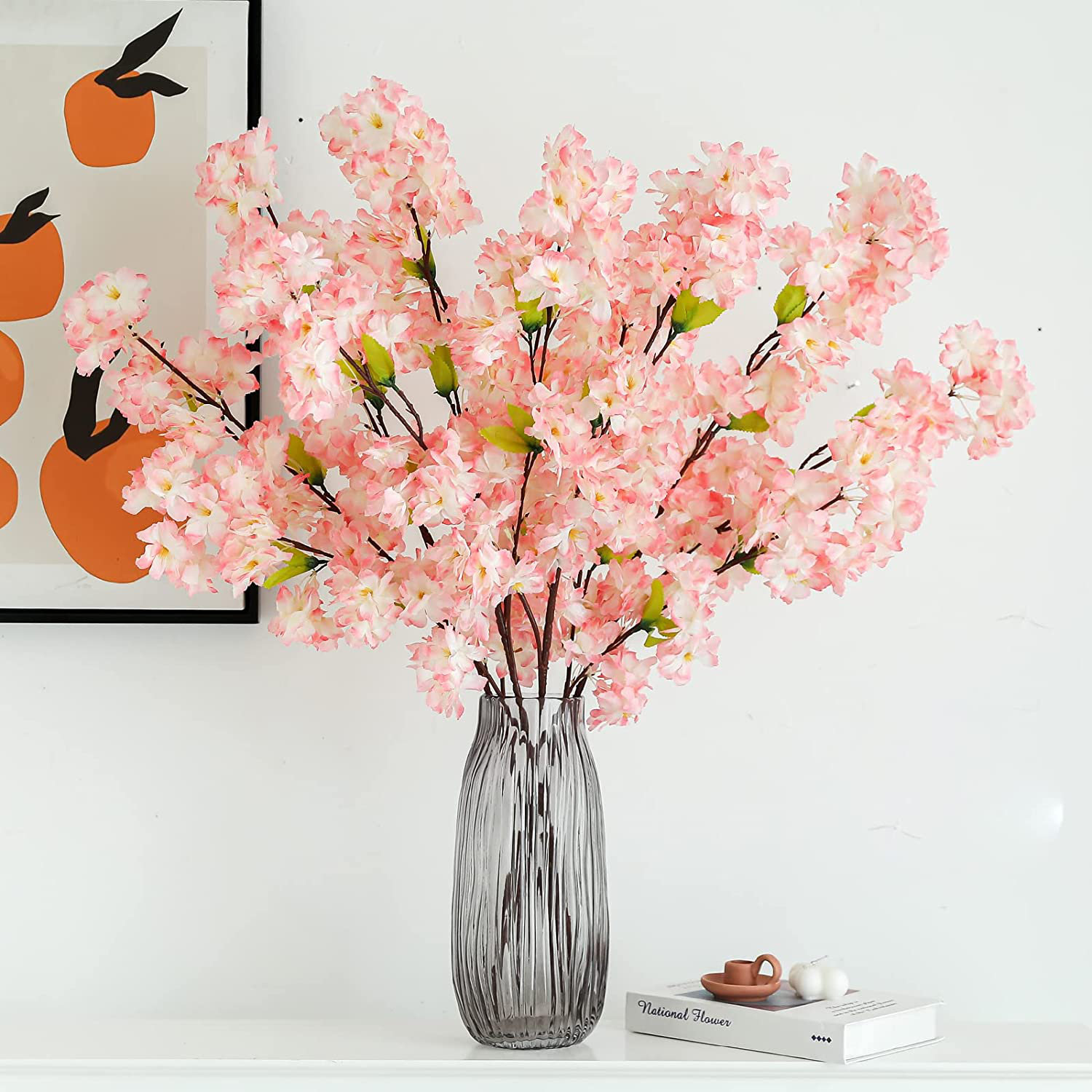 Primrue Silk Cherry Blossom Stems, Bushes, And Sprays Arrangement
