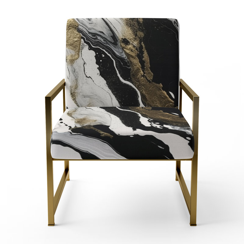 Fauteuil d'appoint Creel, Doré