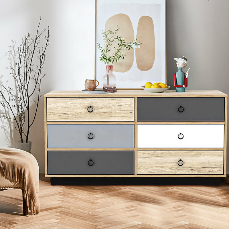 Kallock 47 " W 6 - Drawer Dresser
