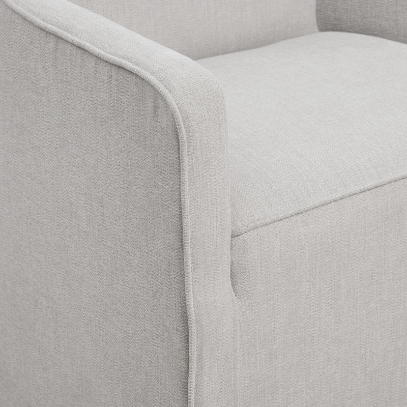 Chaise avec accoudoirs Charlotte Shonna, Gris clair