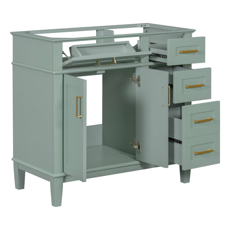 [Cabinet seulement] Meuble-lavabo de 36 po (lavabo non inclus), Vert