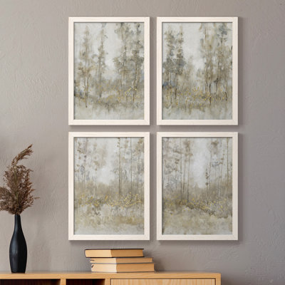 " Thicket Of Trees I " 4 - Pieces