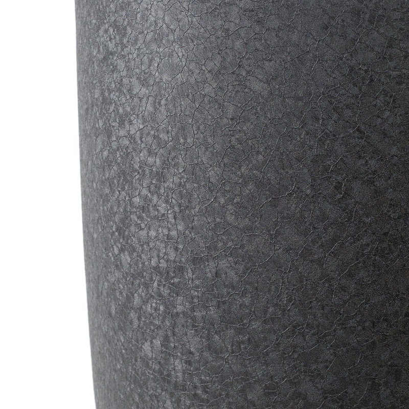 Handmade Glade Tall Indoor / Outdoor Metal Planter with Drainage Hole, Set of 2 - Small/Medium, Black