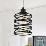 Luminaire suspendu cylindrique à 1 lumière Yadah