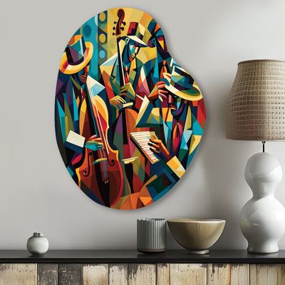 Citlalli - Music Jazz Pear Shape Irregular Metal Wall Decor