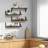 Floating Shelves Set Of 4, Rustic Wood Wall Mounted Storage Shelves For Living Room, Bedroom, Bathroom Decor-1917420315