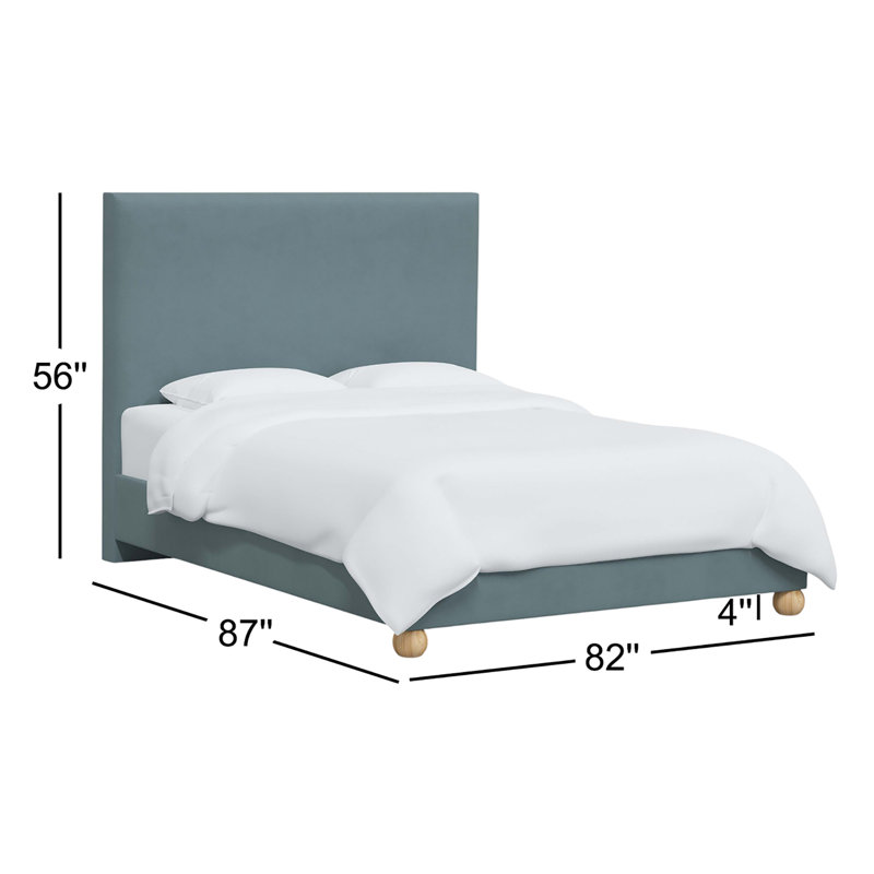 Platform Bed, Classic Ocean Velvet, King