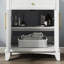 Meuble-lavabo moderne de 27,8 po avec lavabo et rangement intégrés, conception autoportante de style Mid-Century, surface peinte écologique-1047755690