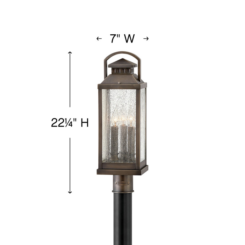 Revere Outdoor 3-Light Lantern Head