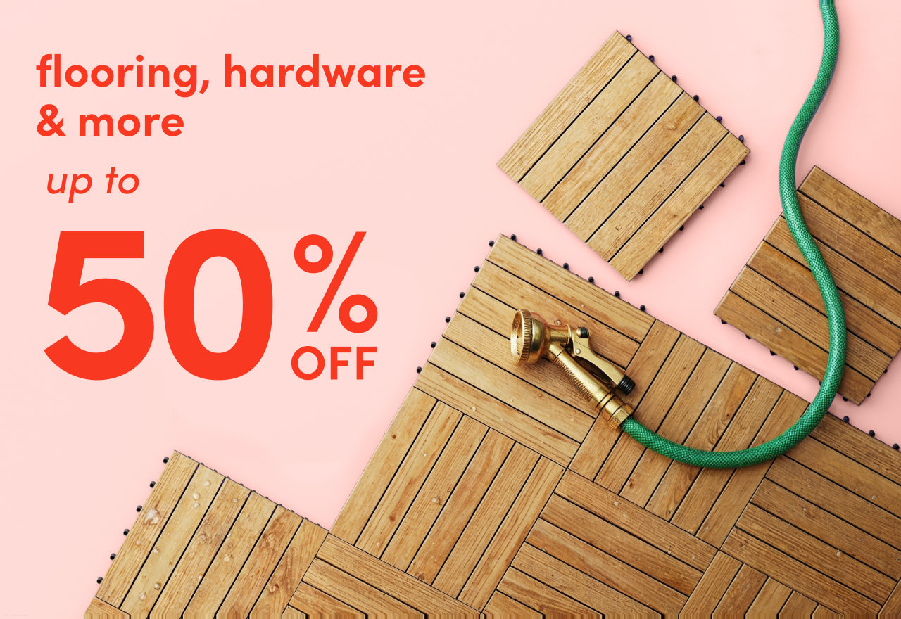 flooring, hardware & more on clearance