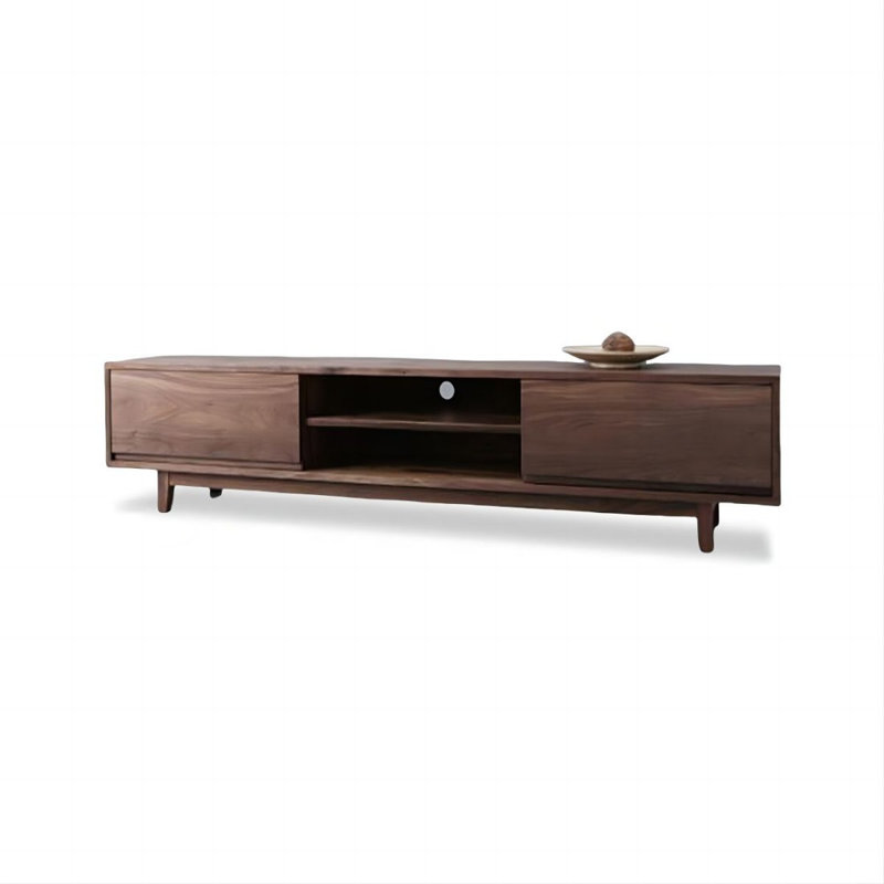 Meuble télé Modern, H 16,14 po x L 70,87 po x l 15,75 po, Brun noisette