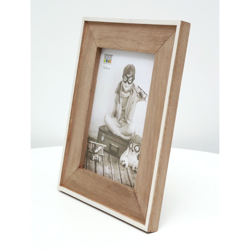 Wilbur Brown Single Picture Frame, 6" x 8", White/Brown