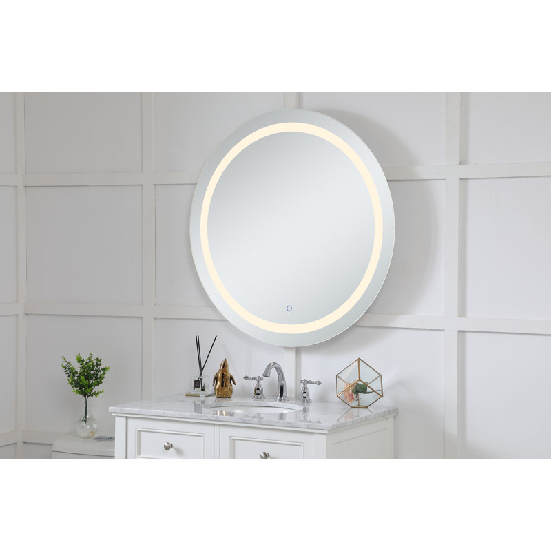 Miroir de salle de bain Sturdivant, H 36 po x L 36 po