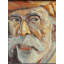 Gros plan d'un vieil homme | Peinture encadrée | Par Boby Abraham | Huile sur toile