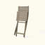 Outdoor 3Pc Half-Round Folding Acacia Wood Bistro Set, Weather-Resistant, Space-Saving