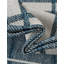 Tapis bleu / blanc en polypropylène tissé à la machine Tereon-86732813