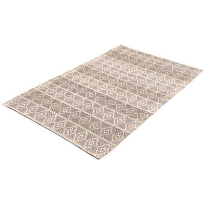 Tapis rectangulaire en laine New Age Demetry