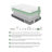 12" Queen Mattress Green Tea Gel-Infused Memory Foam Hybrid Mattress, Plush Foam Pocket Coils, Mattress In A Box, Comfortable Sleep Mattress-17343586