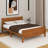 Queen Size Wood Platform Bed With Headboard-1918406926-1918406927